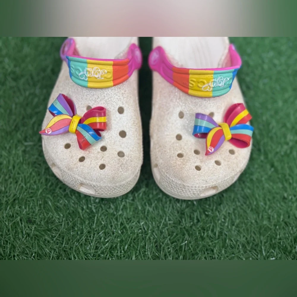 Crocs Colorful Kids Clogs with‎ Bows J-1
